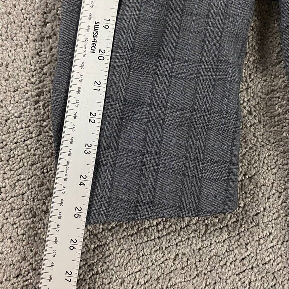 Hart Schaffner Marx Gold Trumpeter Blazer Sport Coat Men's 44R Gray Check - Picture 13 of 15